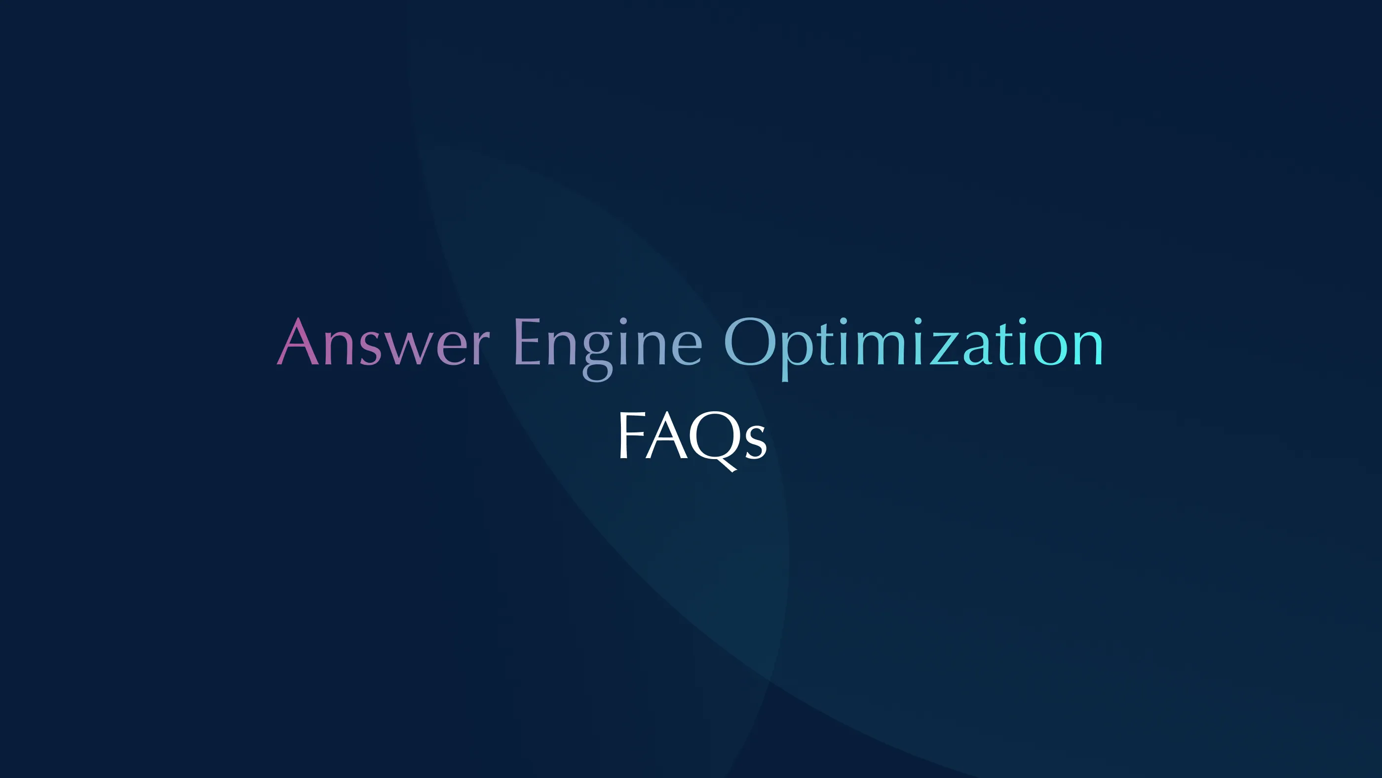 Answer Engine Optimisation